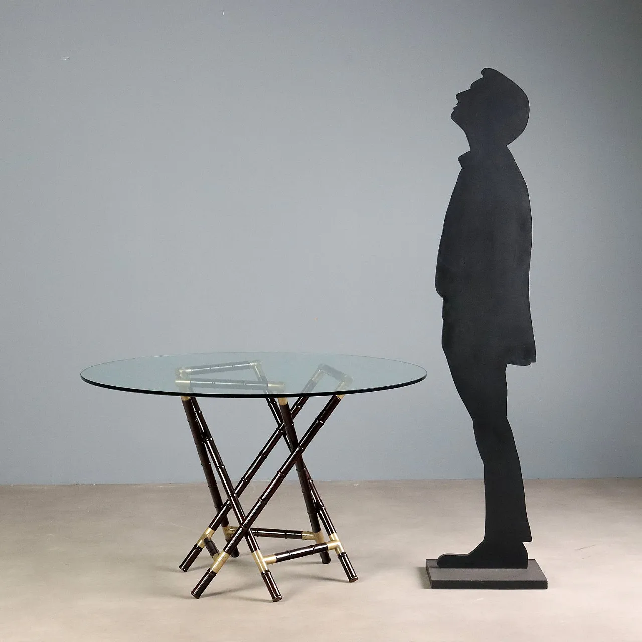 Tavolo con base a intreccio, anni '50 3