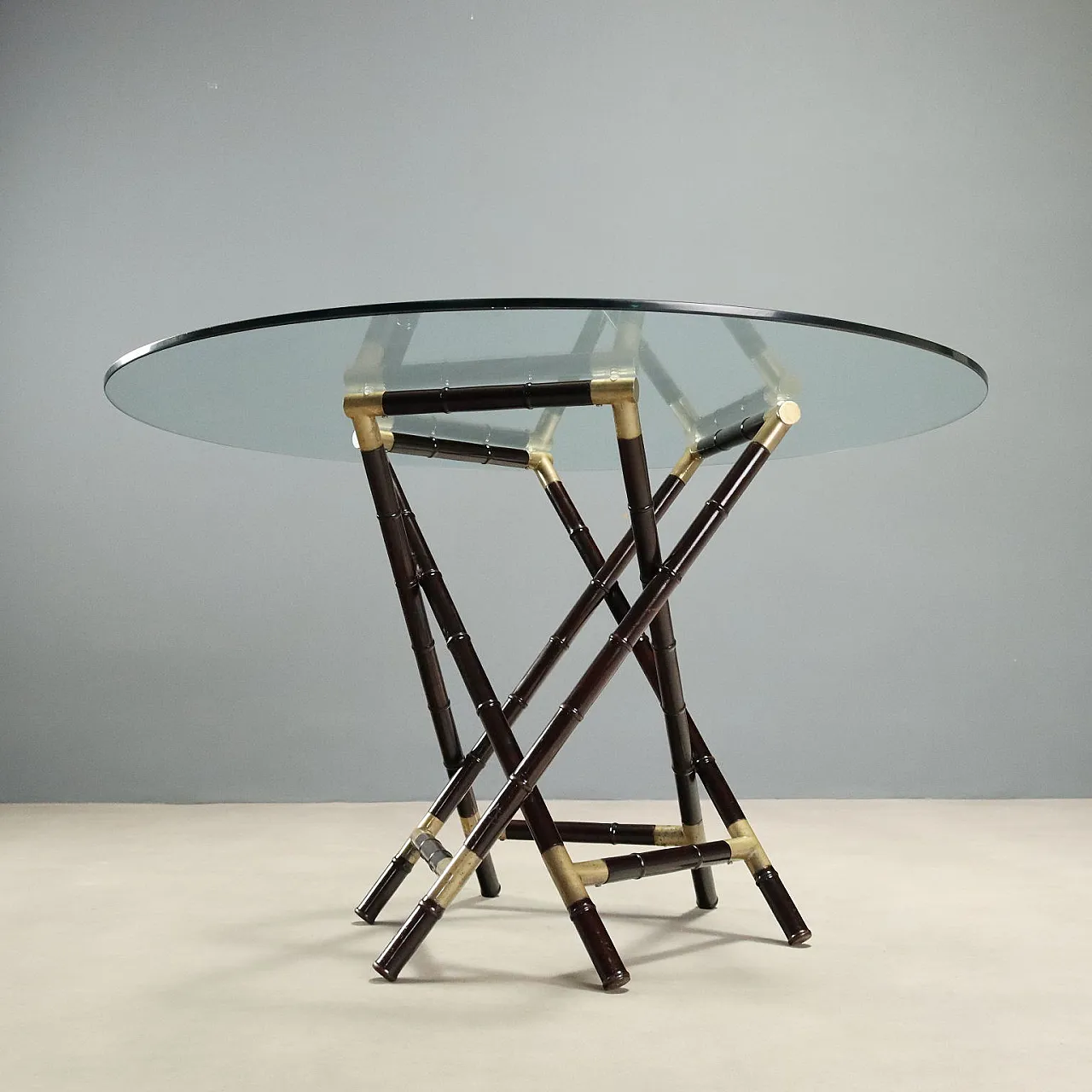Tavolo con base a intreccio, anni '50 4