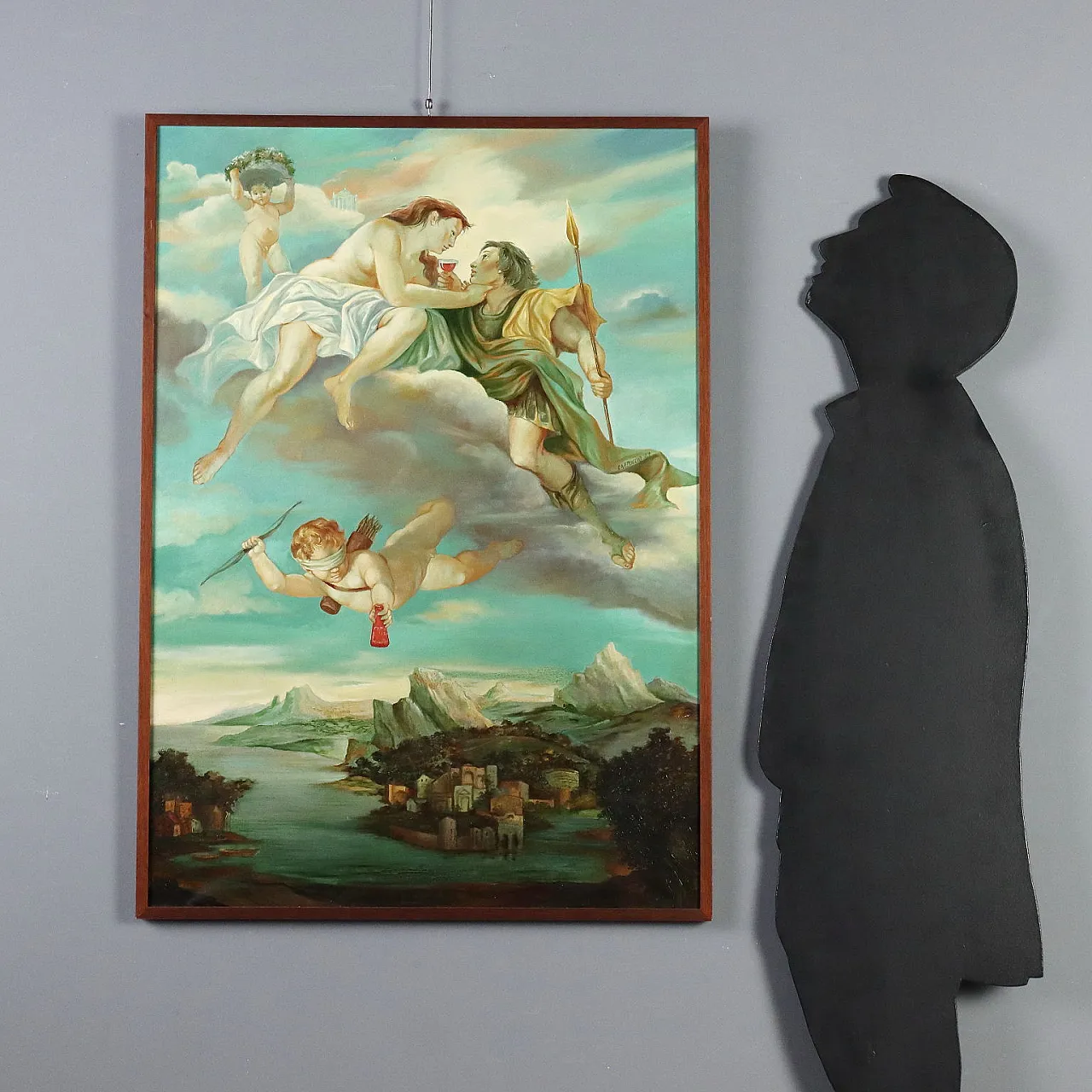 Painting by Antonella Cappuccio, oil on canvas, 20th century 2