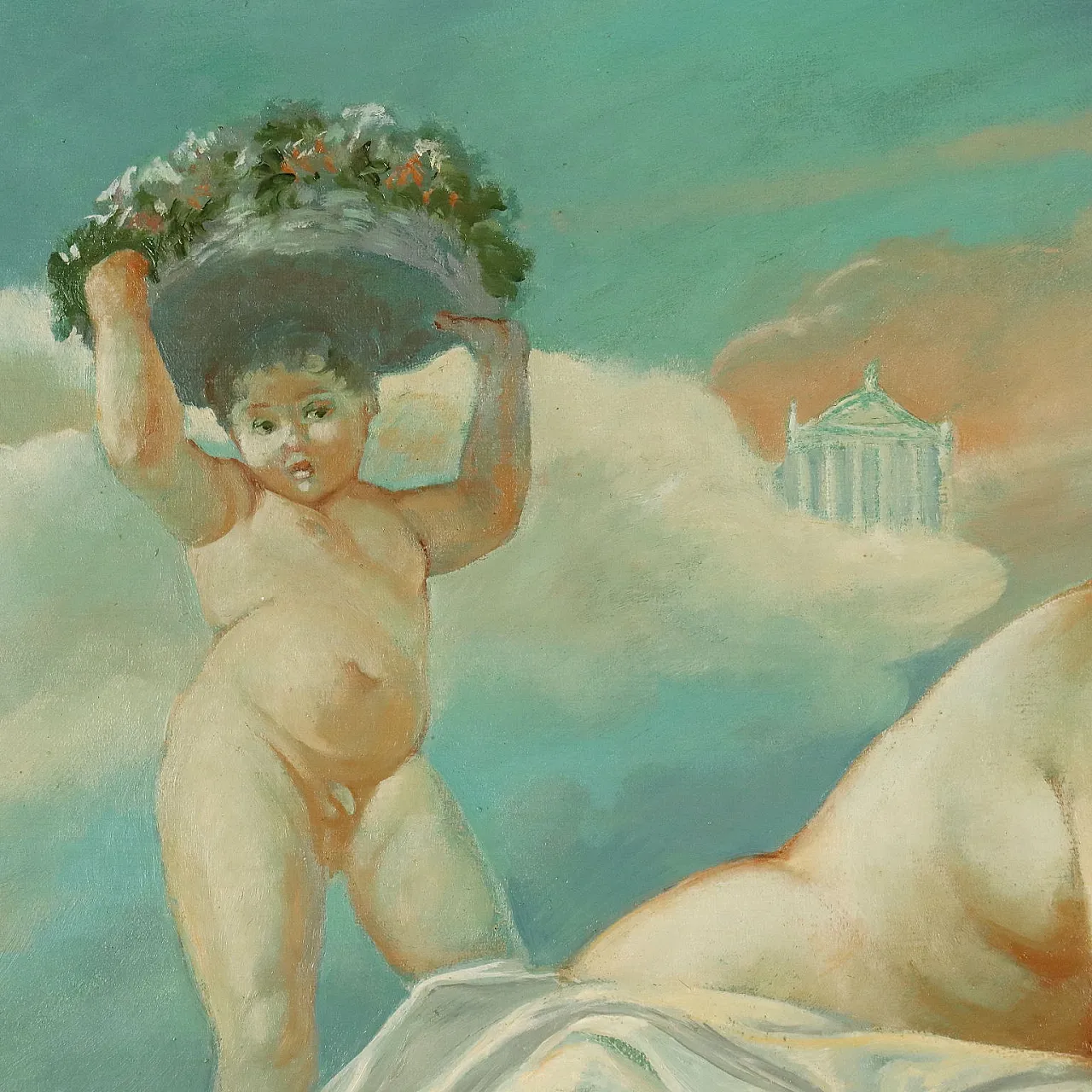 Painting by Antonella Cappuccio, oil on canvas, 20th century 6