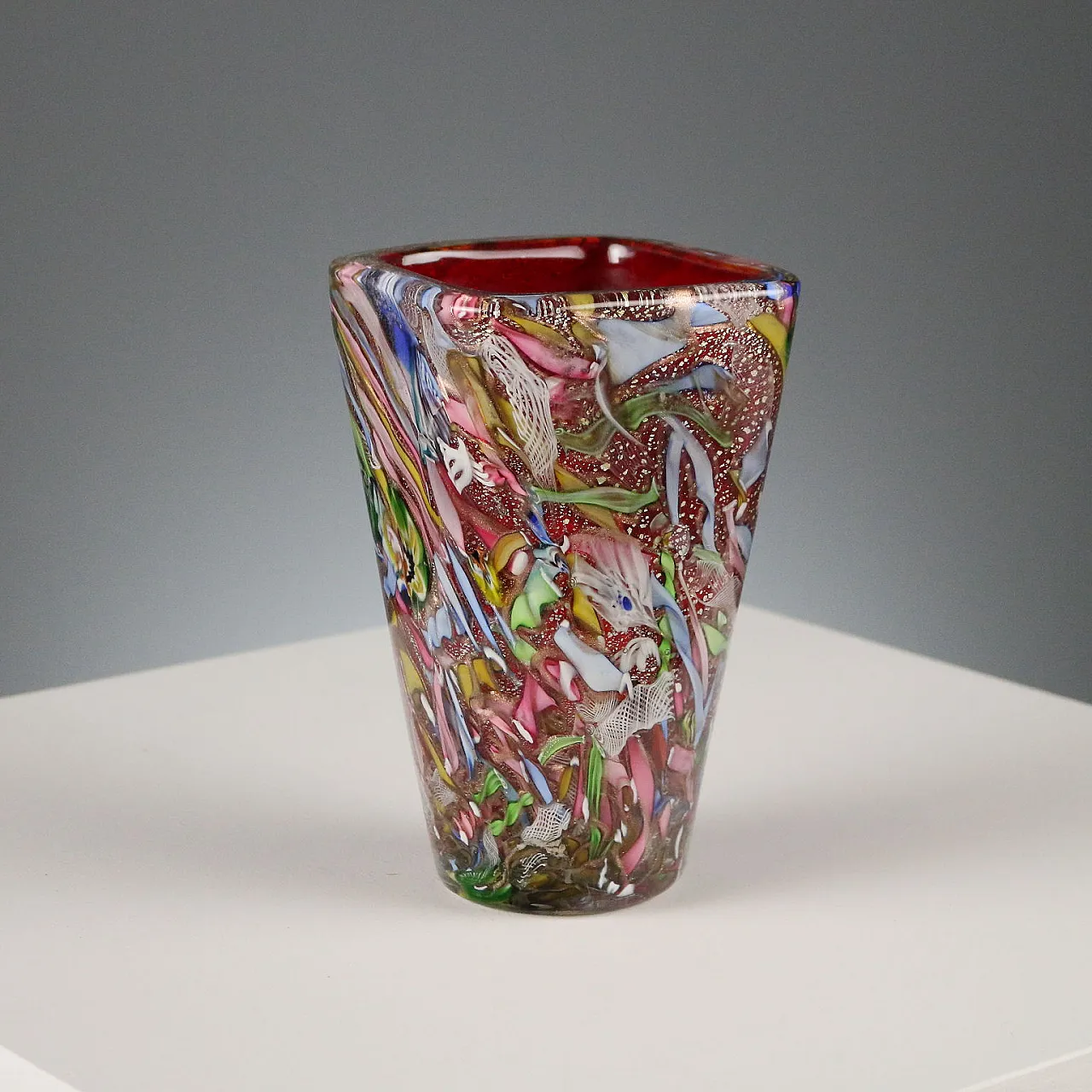 Vaso Tutti Frutti, Manifattura di Murano, '900 3