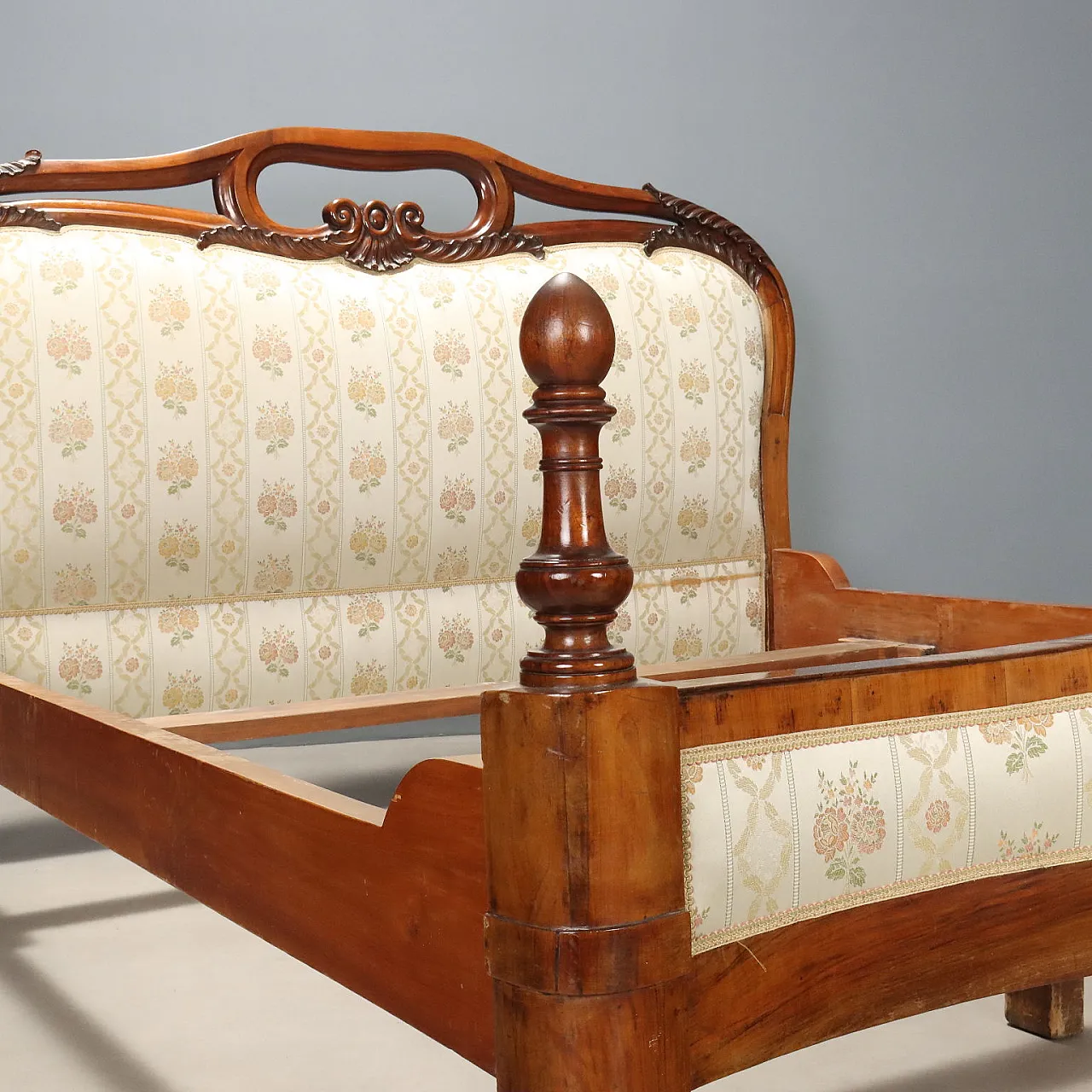 Louis Philippe double bed in mahogany, 19th century 3