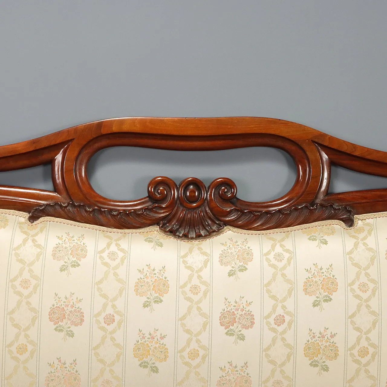 Louis Philippe double bed in mahogany, 19th century 5