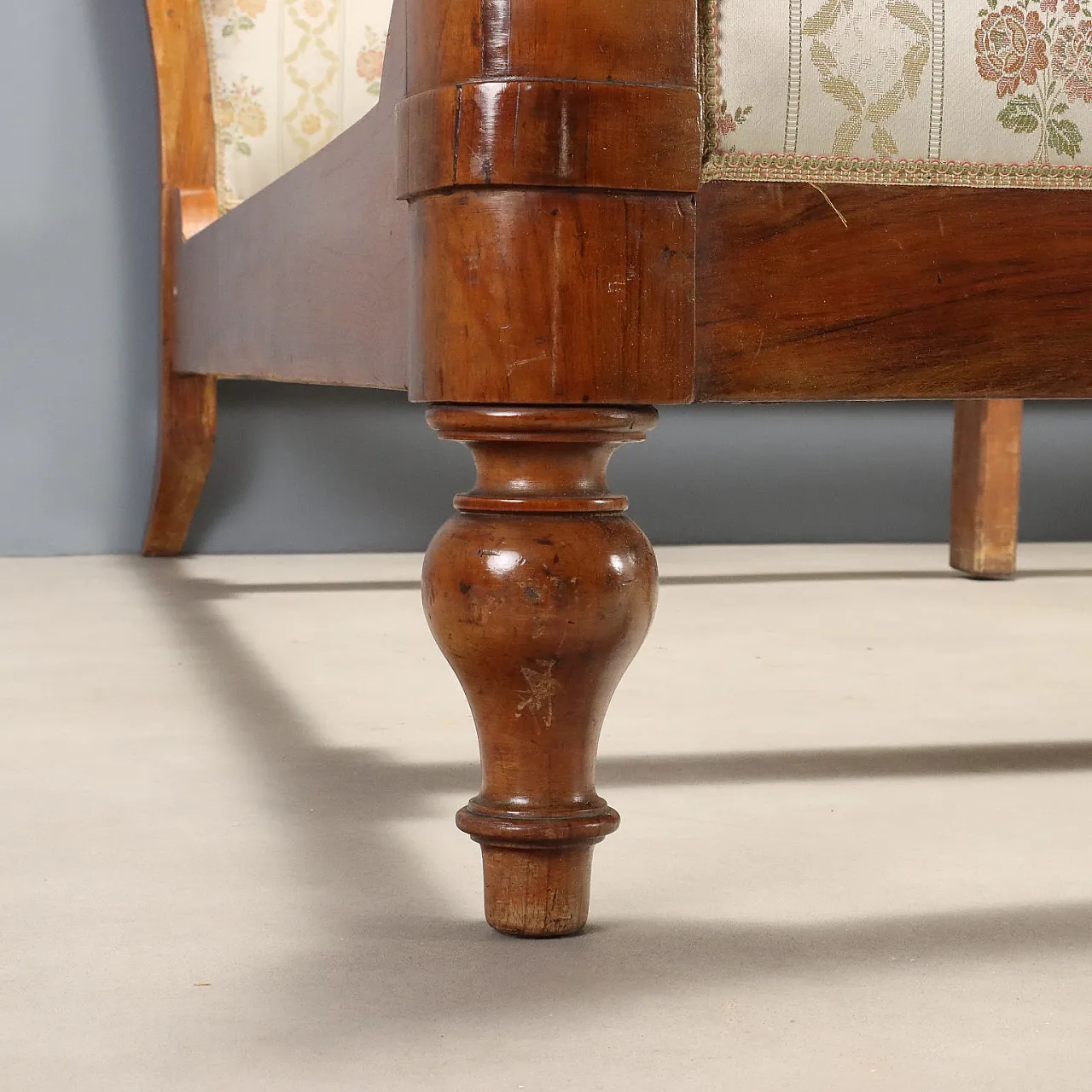Louis Philippe double bed in mahogany, 19th century 6