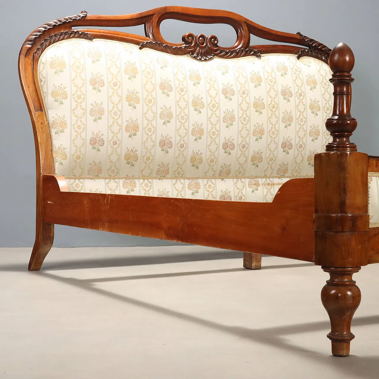 Louis Philippe double bed in mahogany, 19th century 9