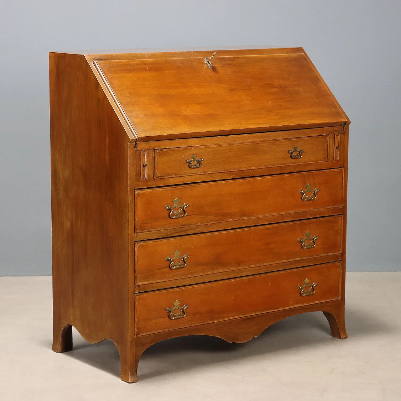 English style flap in mahogany veneer, 20th century 1