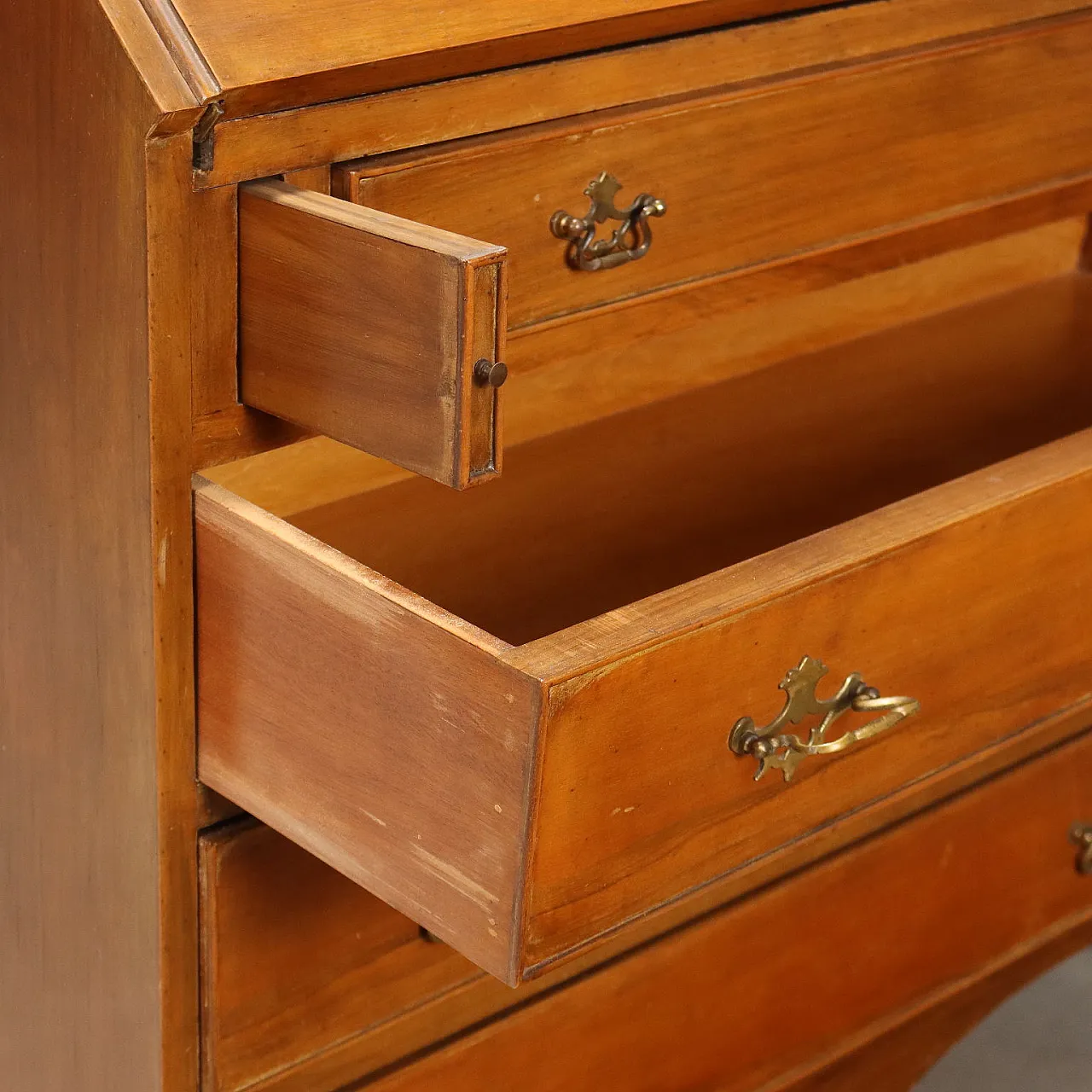 English style flap in mahogany veneer, 20th century 6