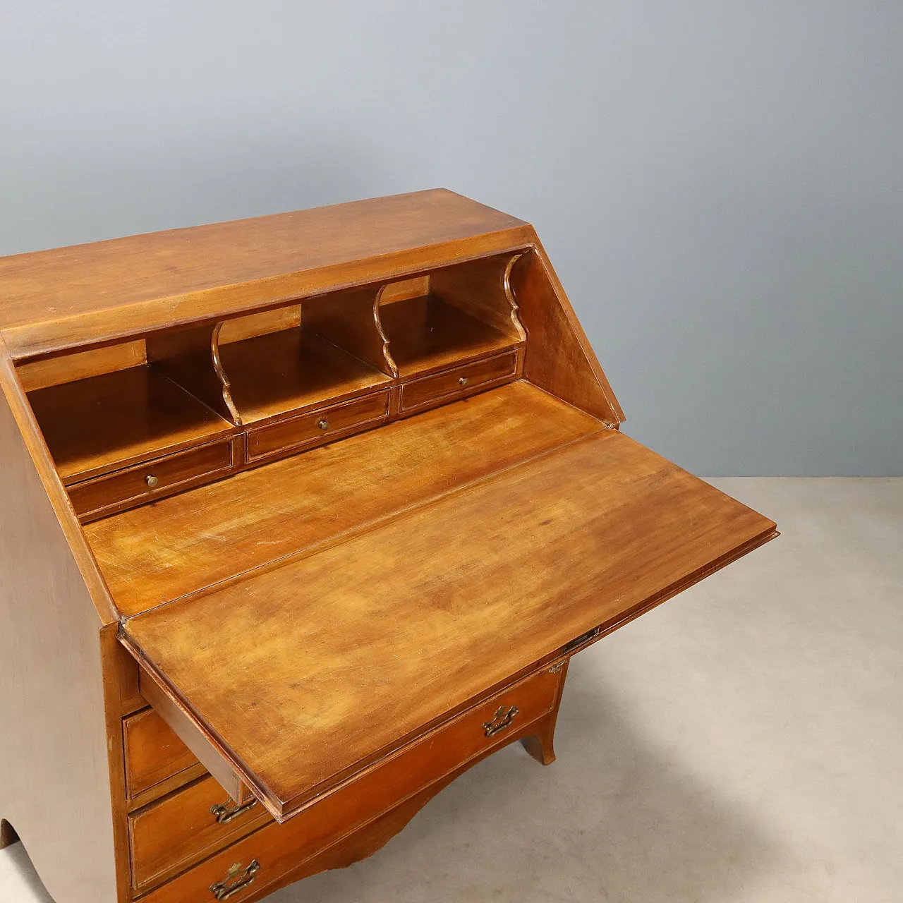 English style flap in mahogany veneer, 20th century 9