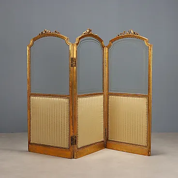 Golden wood screen, late 19th century