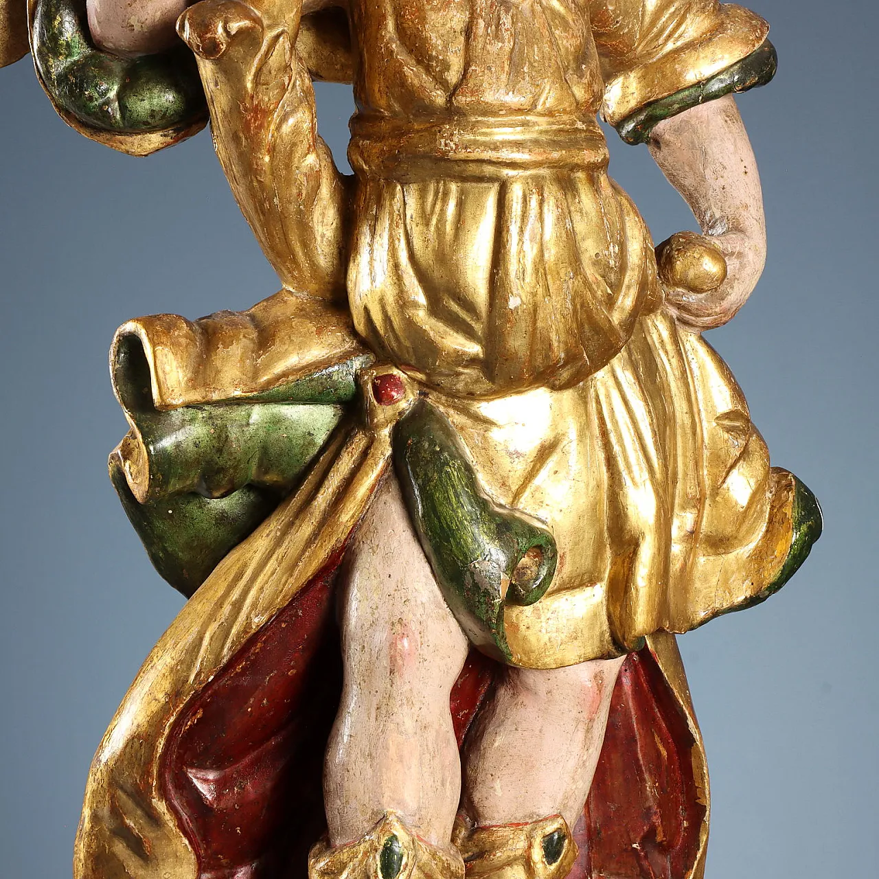 Pair of Baroque angel holders, 18th century 7