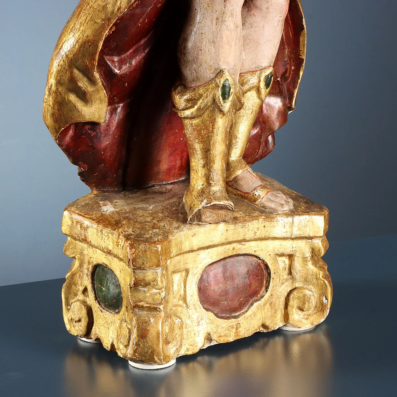 Pair of Baroque angel holders, 18th century 8