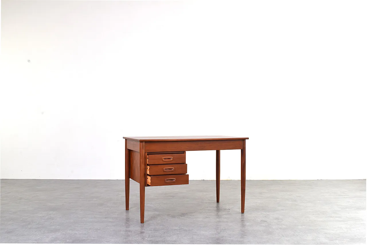 Scrivania direzionale moderna Mid-Century in teak, Danimarca, anni '60 4