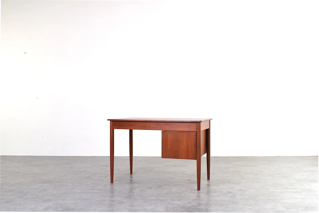 Scrivania direzionale moderna Mid-Century in teak, Danimarca, anni '60 8