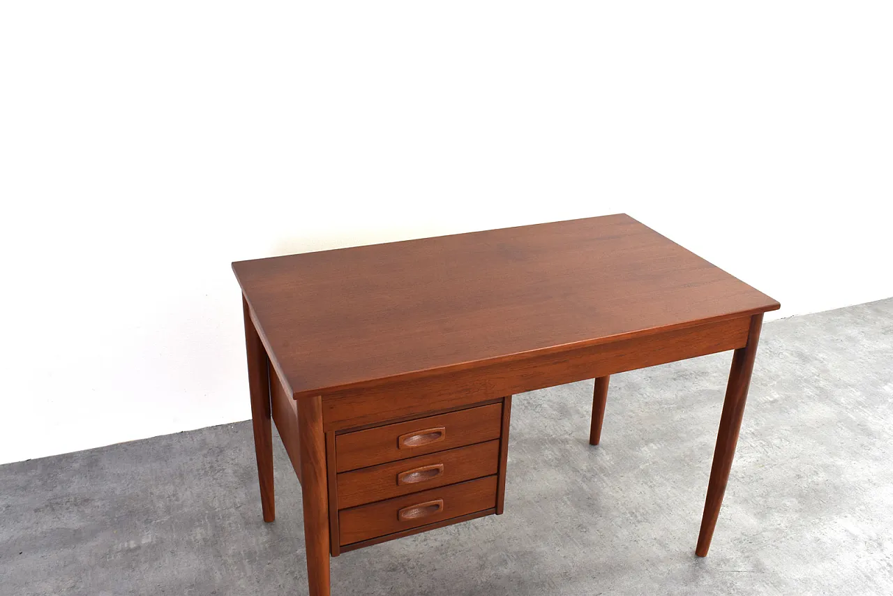 Scrivania direzionale moderna Mid-Century in teak, Danimarca, anni '60 15