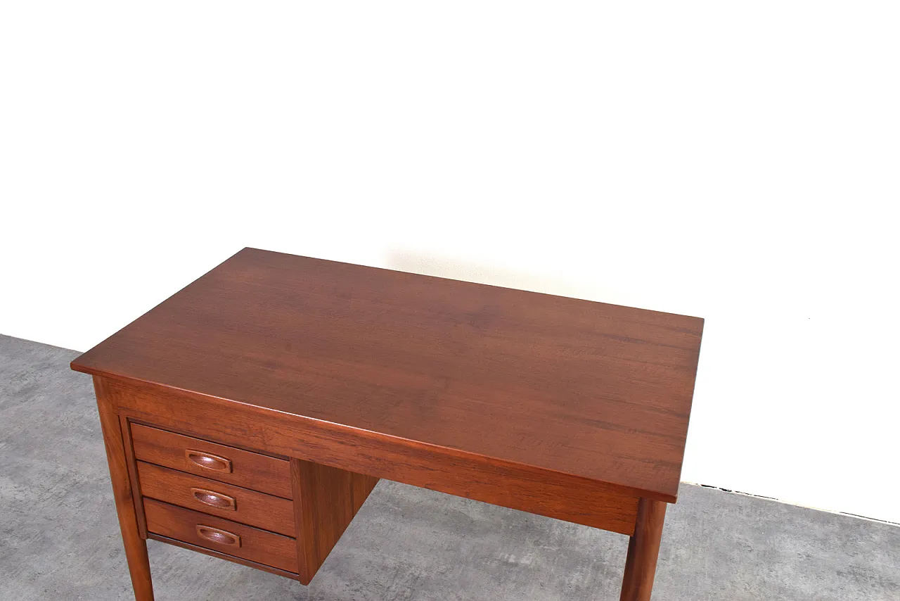 Scrivania direzionale moderna Mid-Century in teak, Danimarca, anni '60 16
