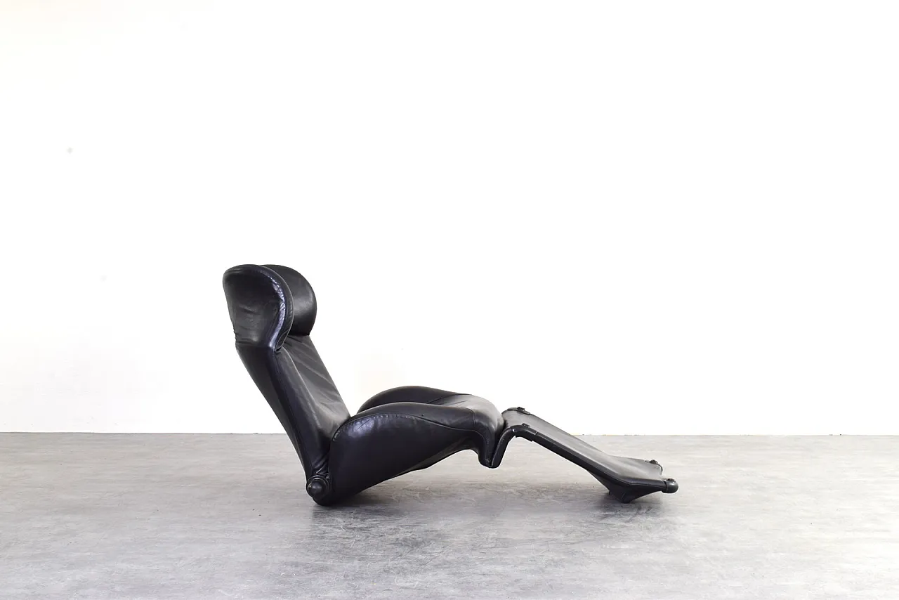 Sedia Wink in pelle di Toshiyuki Kita per Cassina, anni '80. 5