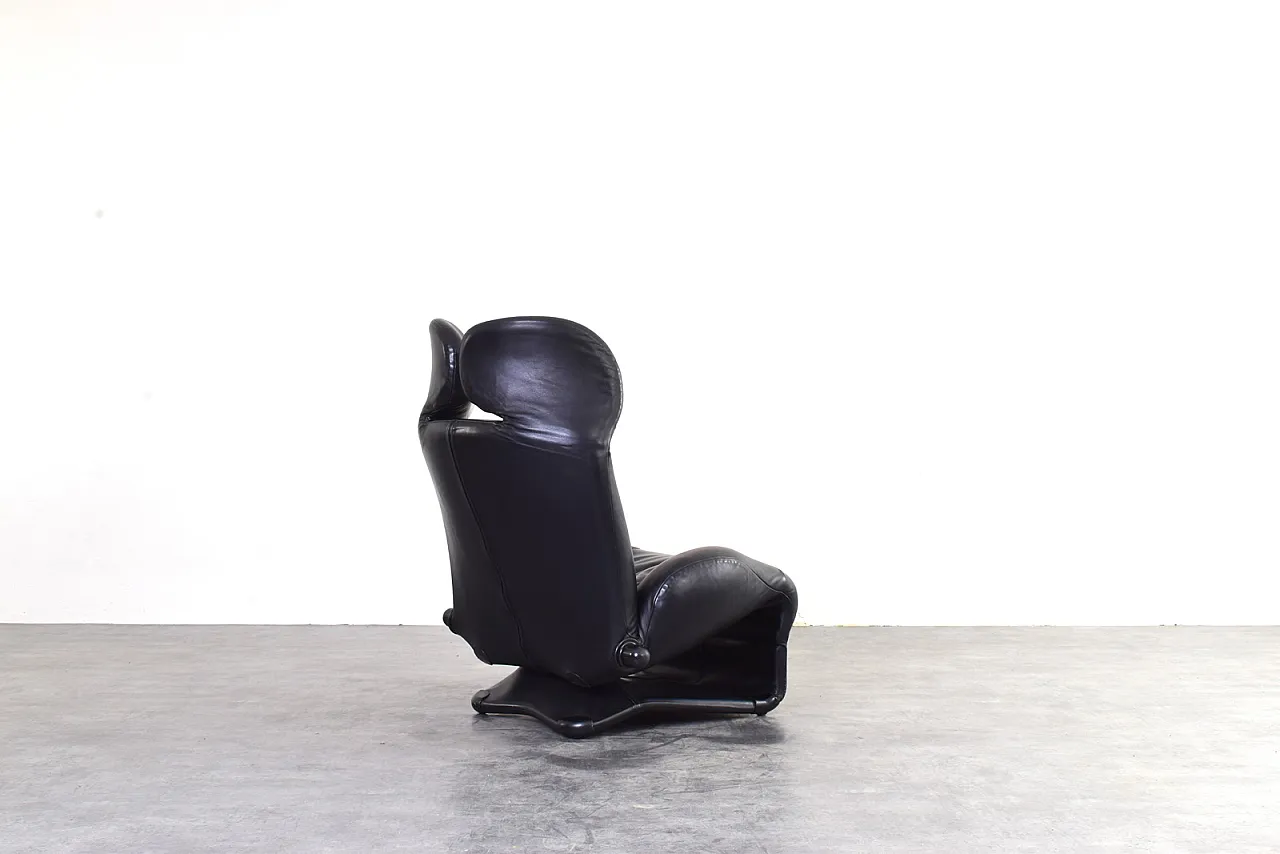 Sedia Wink in pelle di Toshiyuki Kita per Cassina, anni '80. 7