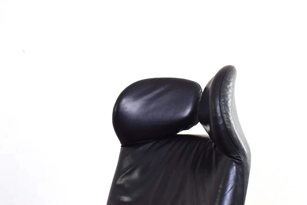 Sedia Wink in pelle di Toshiyuki Kita per Cassina, anni '80. 9