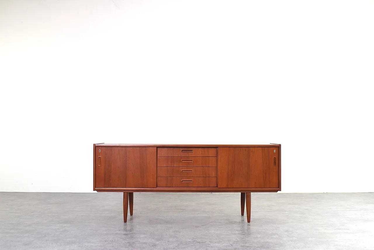 Credenza Mid-Century in teak, Danimarca, anni '60. 1