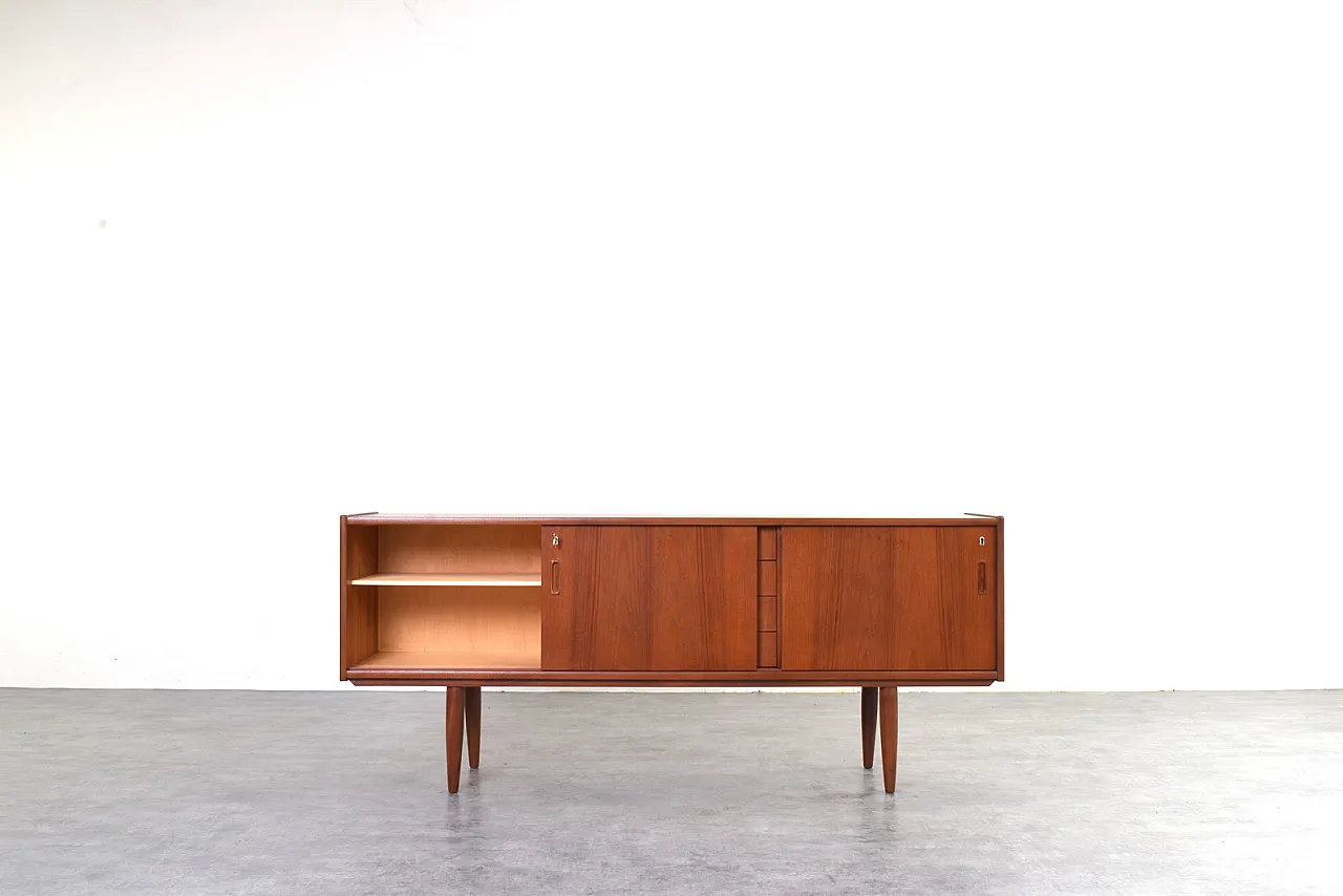 Credenza Mid-Century in teak, Danimarca, anni '60. 3