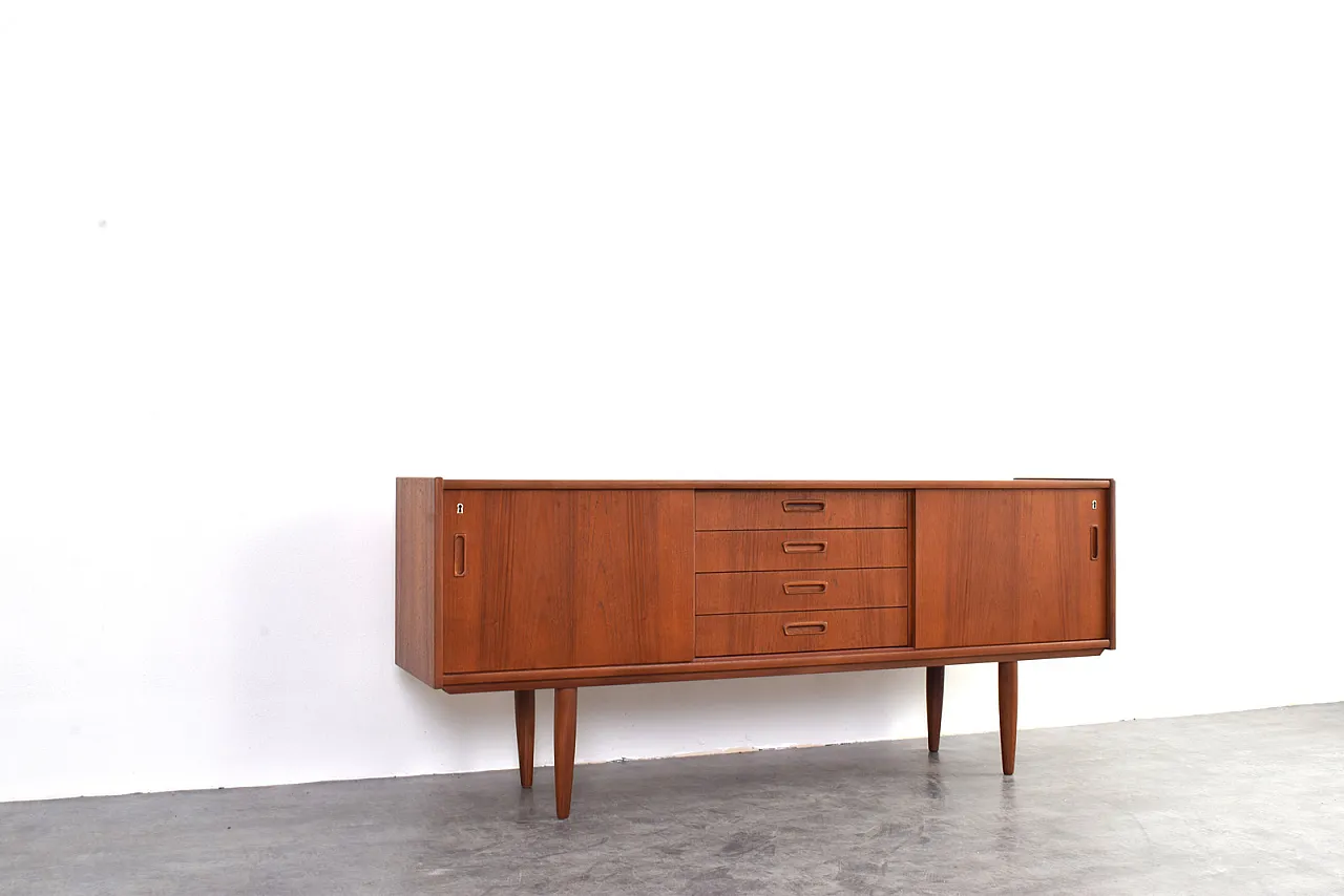 Credenza Mid-Century in teak, Danimarca, anni '60. 7