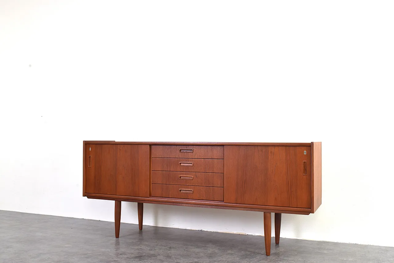 Credenza Mid-Century in teak, Danimarca, anni '60. 8