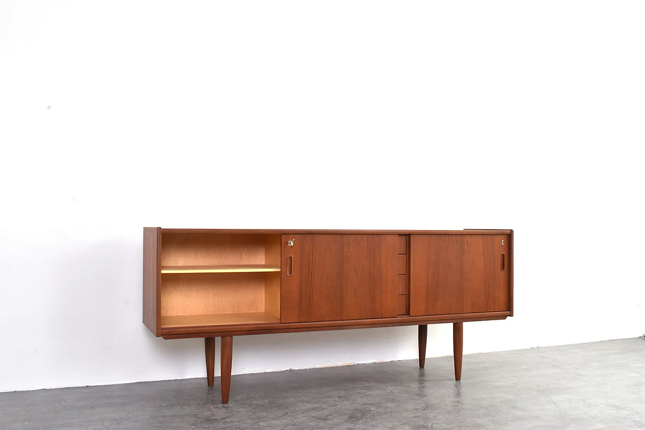 Credenza Mid-Century in teak, Danimarca, anni '60. 9