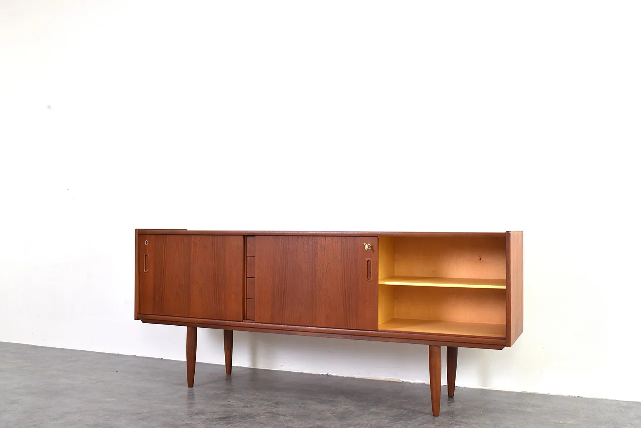 Credenza Mid-Century in teak, Danimarca, anni '60. 10