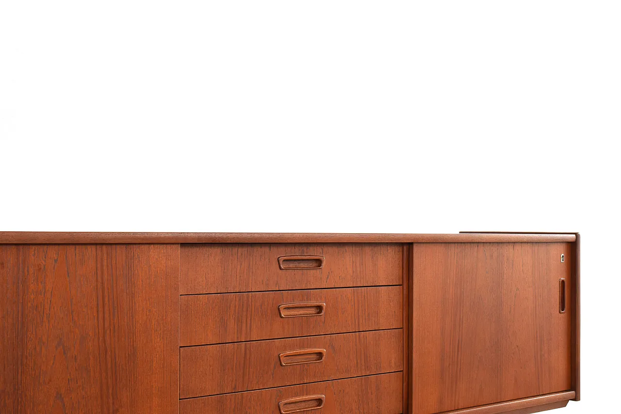 Credenza Mid-Century in teak, Danimarca, anni '60. 12