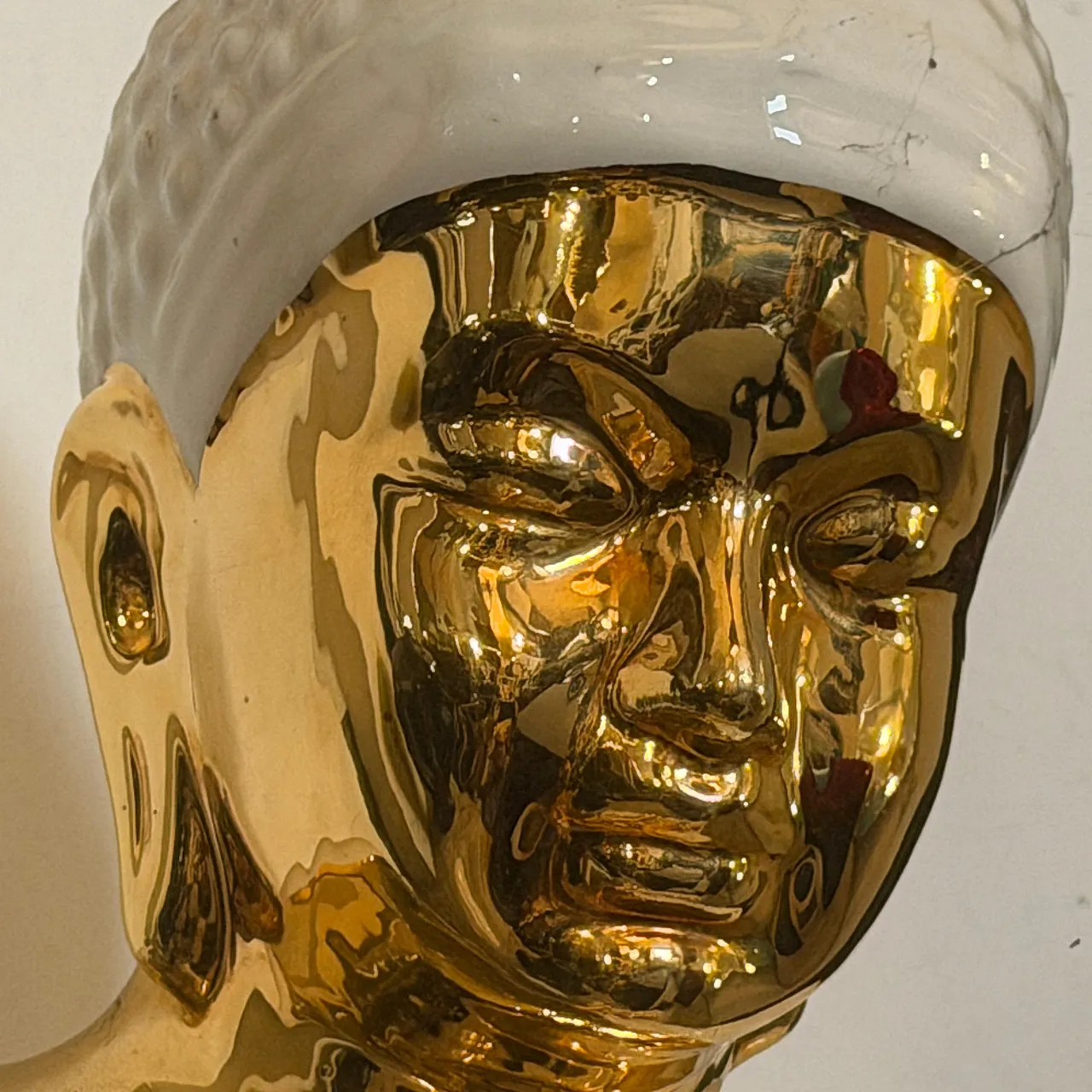 Statua di Buddha in porcellana di Tommaso Barbi, anni '80 5