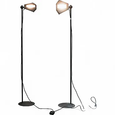 Pair of floor lamps by Ettore Sottsass for Olivetti Synthesis, 80s