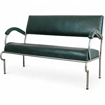 Bauhaus Cantilever Sofa In Tubular Steel, 1940s