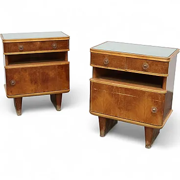 Pair of Art Deco Nightstands, 1940