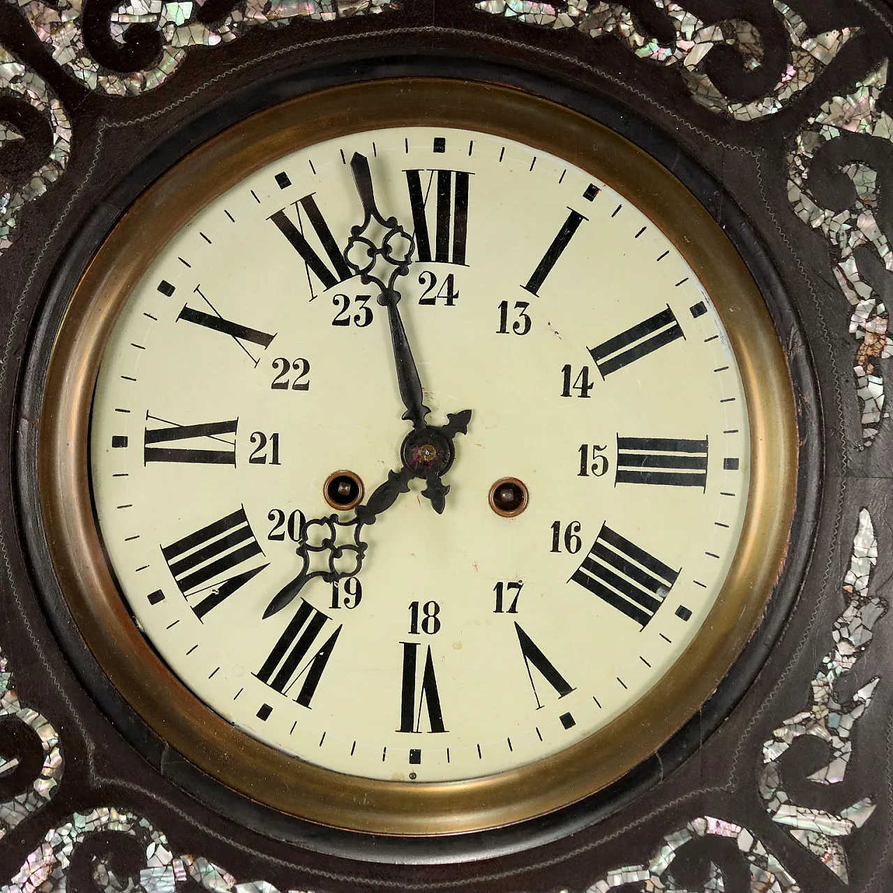 Bull's eye wall clock, 19th century 3