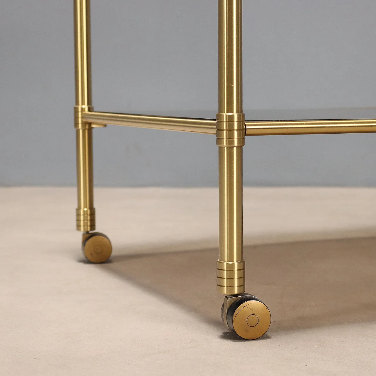 Carrello in ottone, anni '80 8