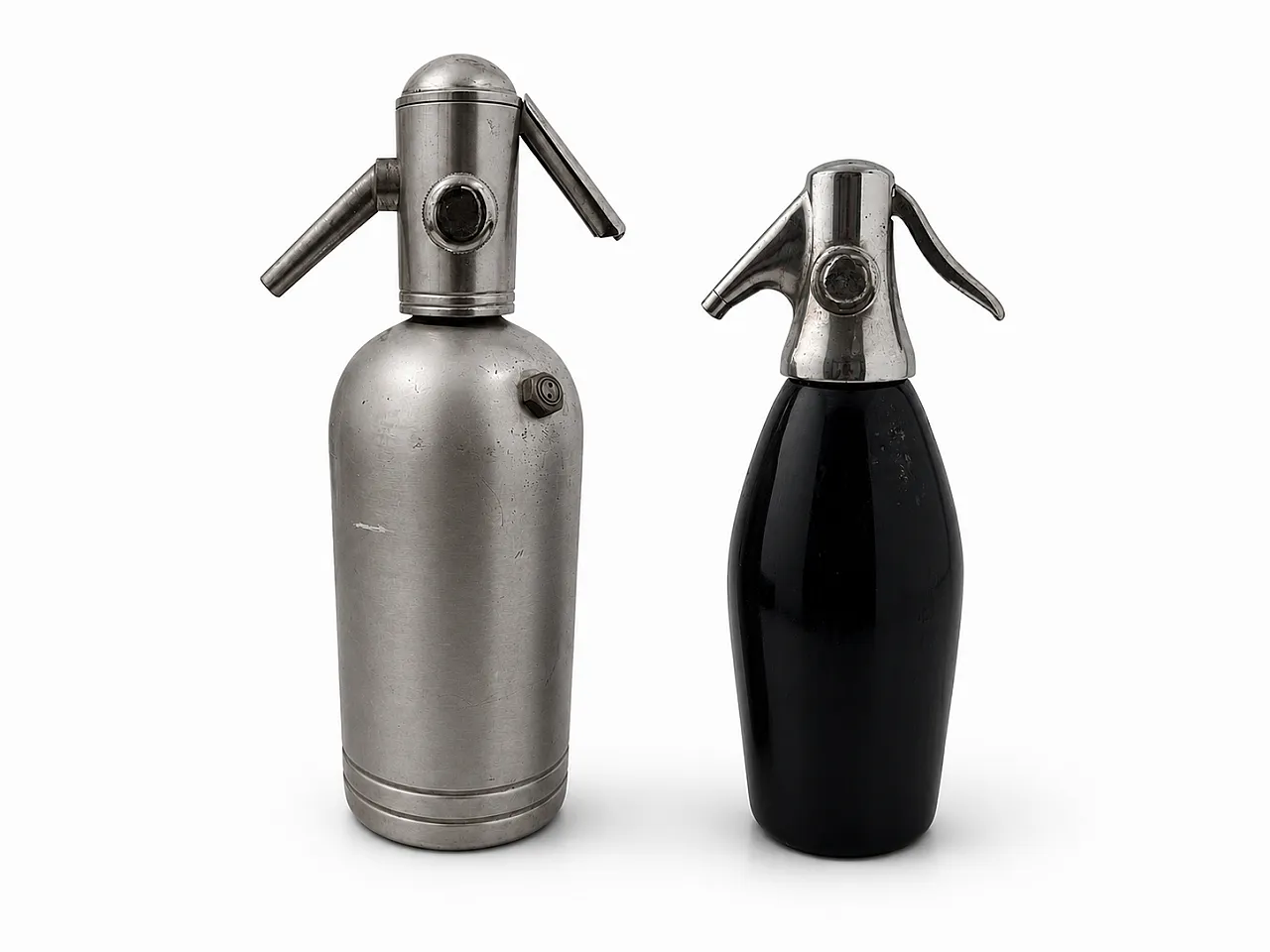 Pair of original Saccab Milano soda siphons, 1950s 4