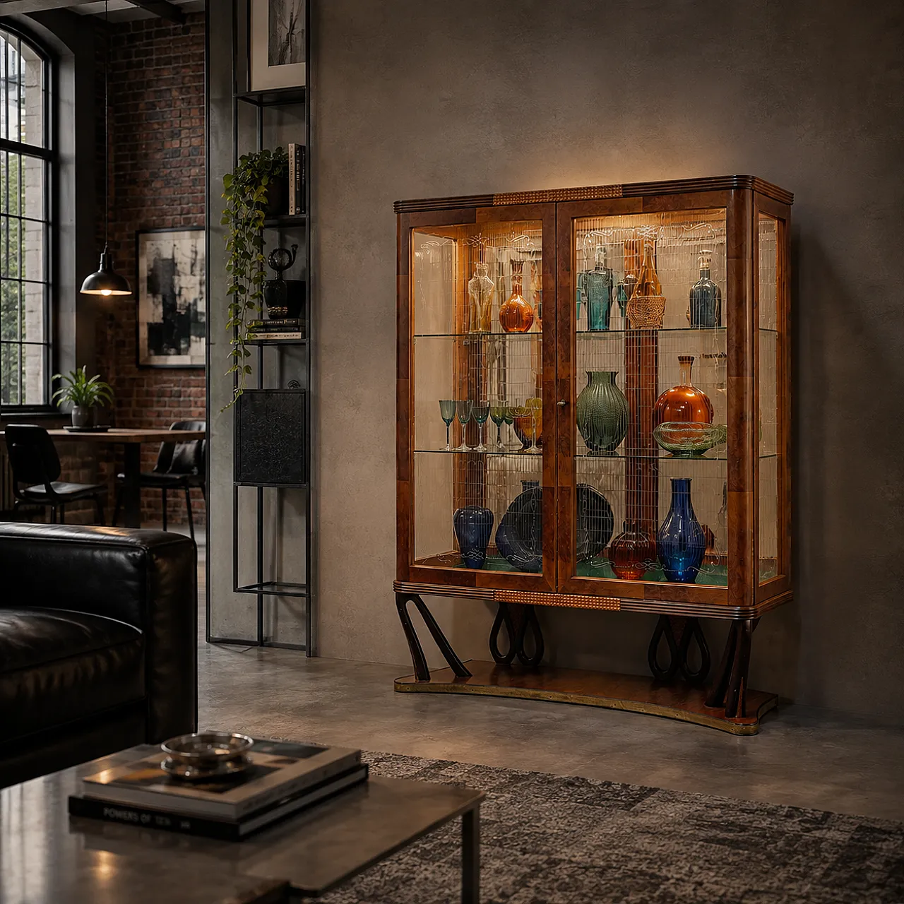 Glass and Briar showcase bar with mirror mosaic, 1940s 9