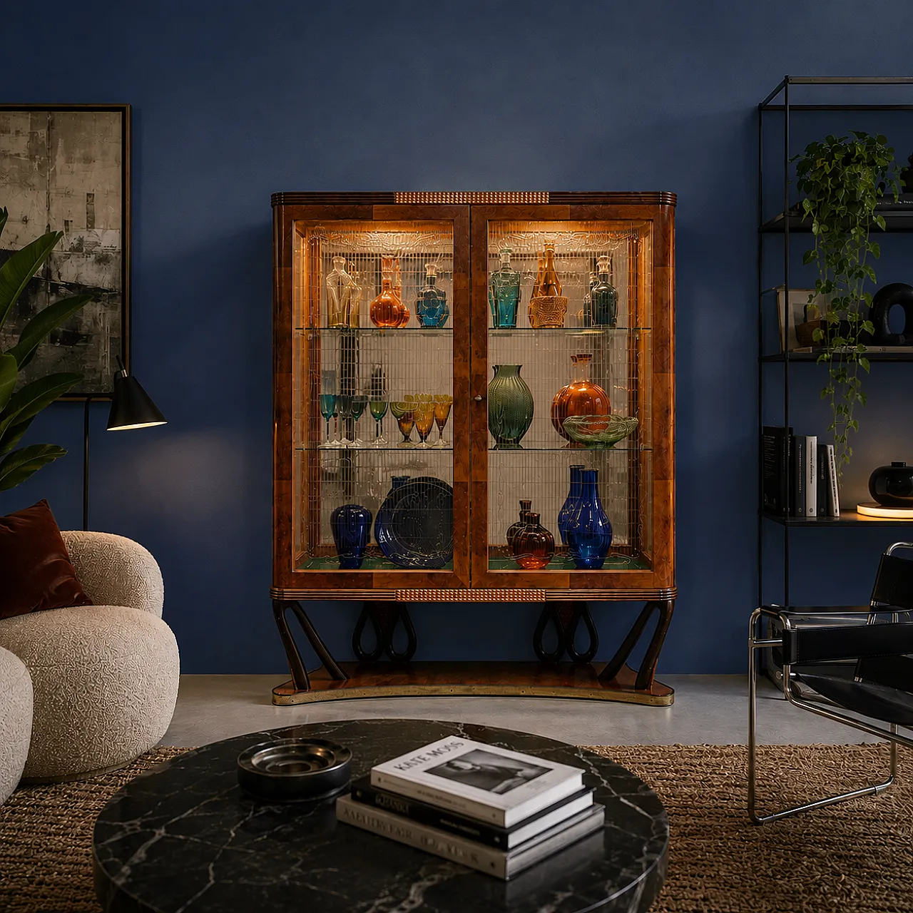 Glass and Briar showcase bar with mirror mosaic, 1940s 10