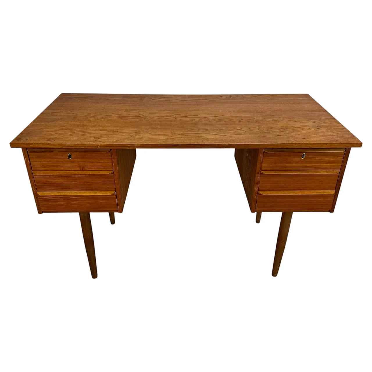 Scrittoio danese in teak, anni ’60 1