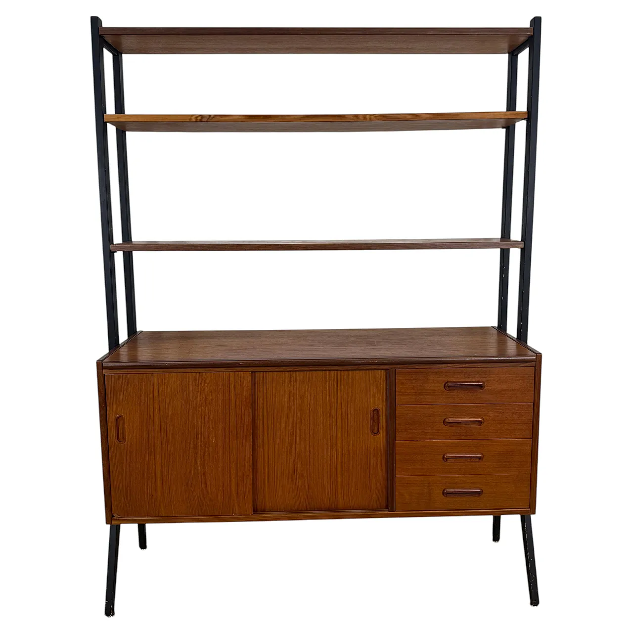 Libreria danese in teak, Scandinavian Modern, anni ’60 1