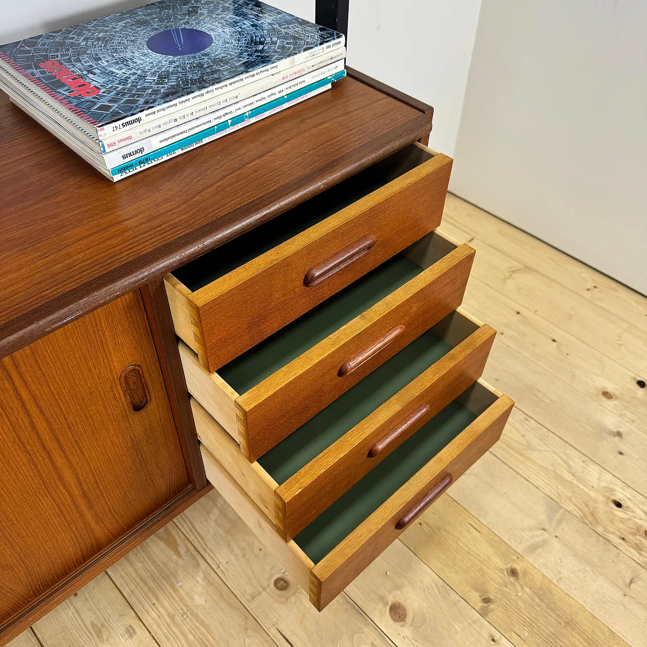 Libreria danese in teak, Scandinavian Modern, anni ’60 7