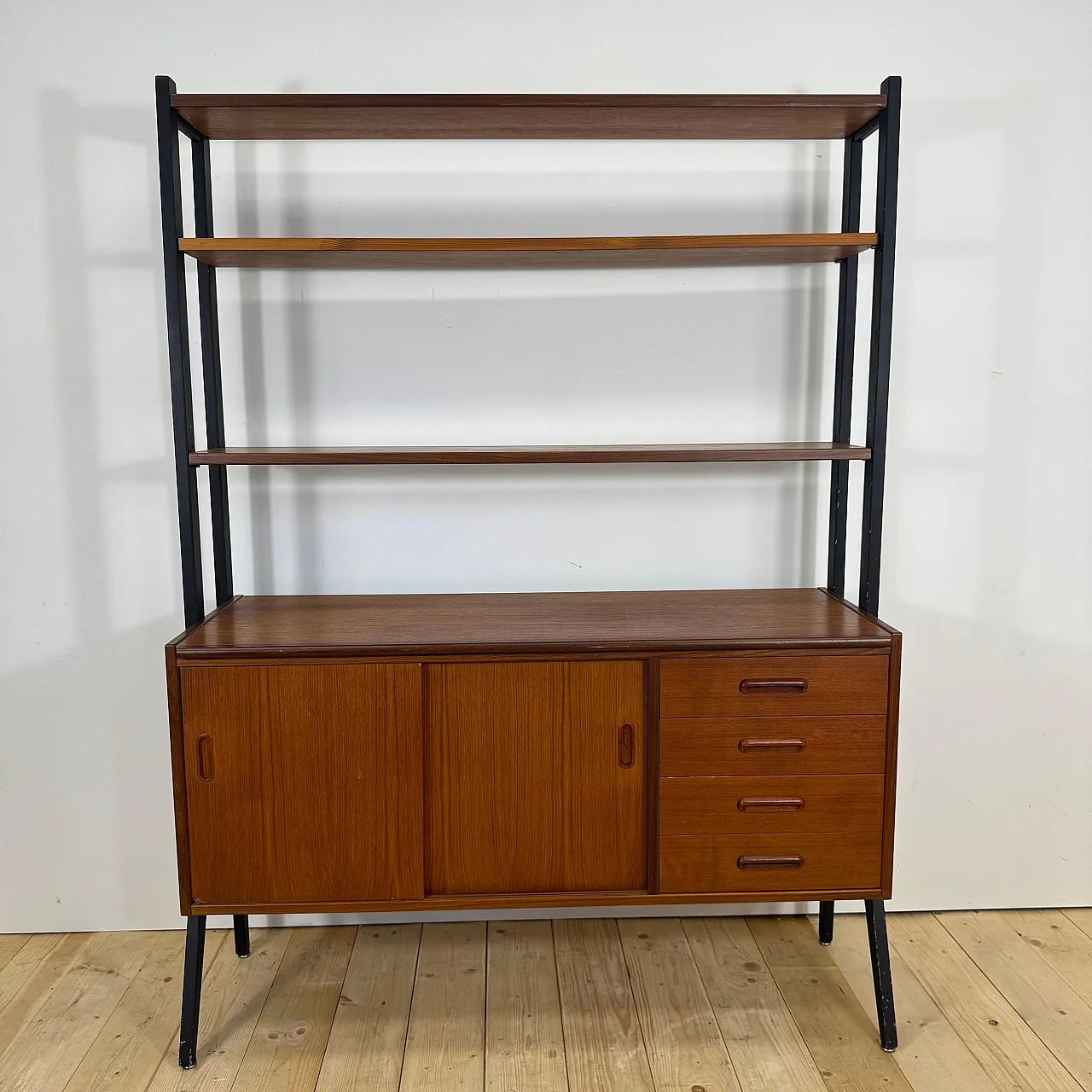 Libreria danese in teak, Scandinavian Modern, anni ’60 10