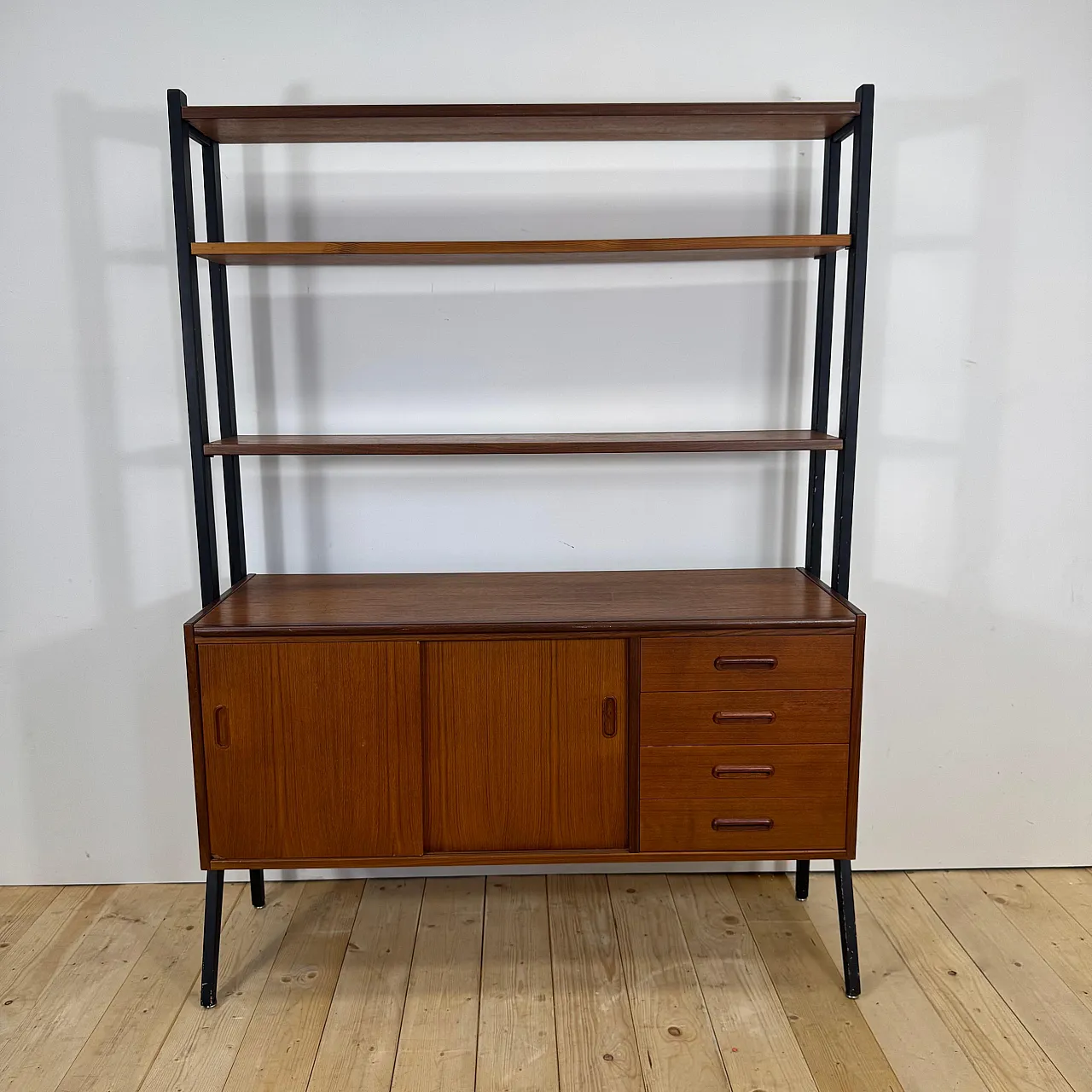 Libreria danese in teak, Scandinavian Modern, anni ’60 12