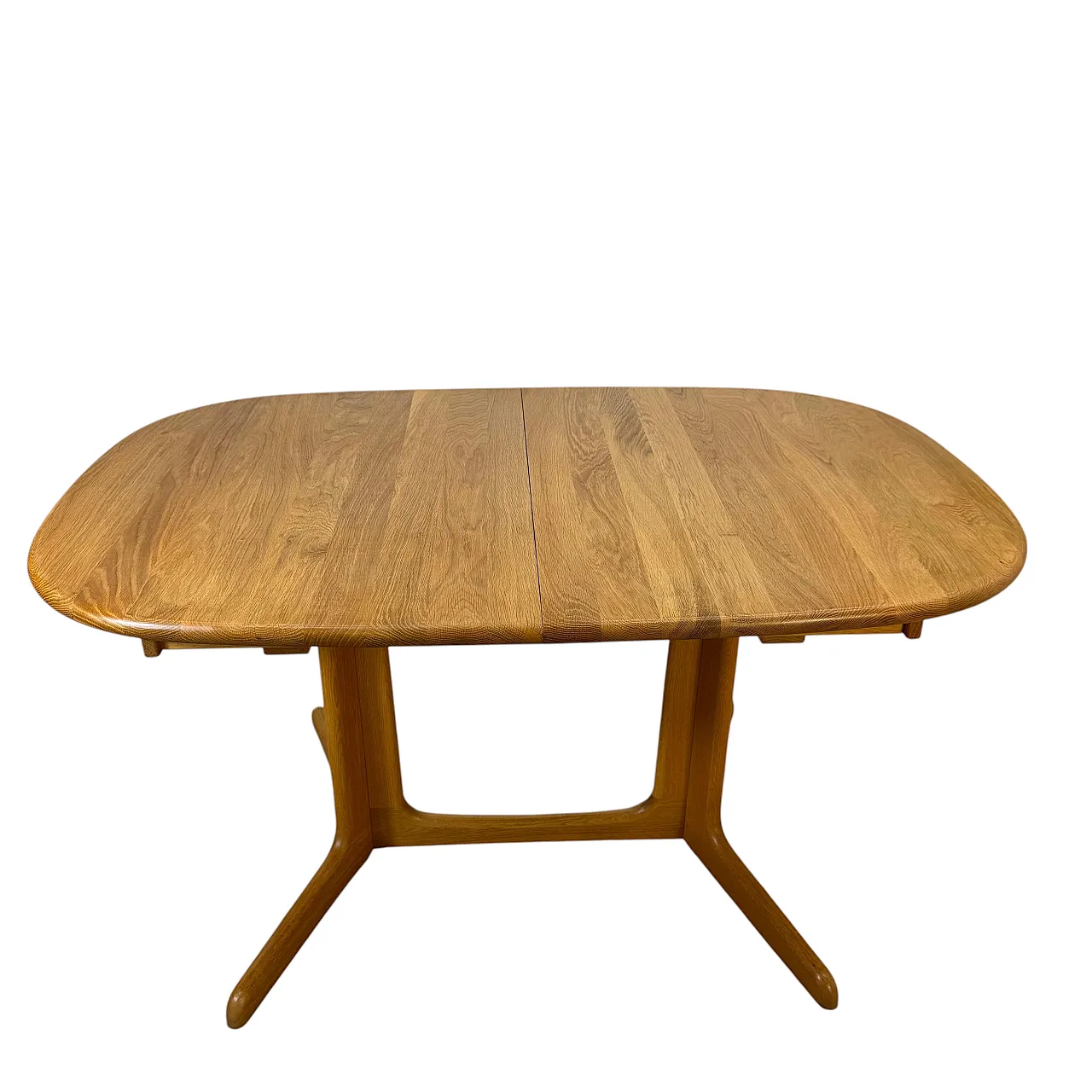 Tavolo da pranzo allungabile in teak, anni ’60 1
