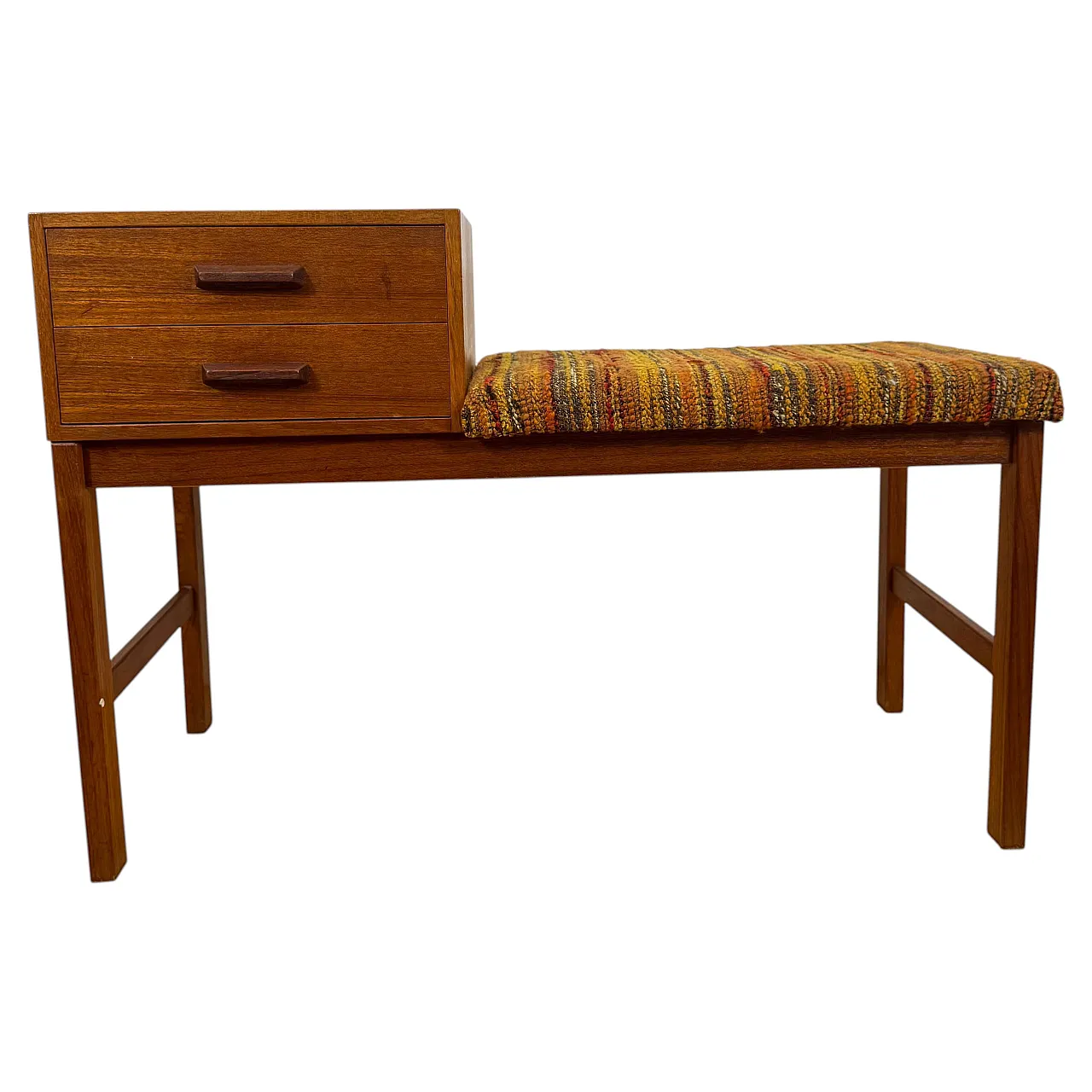 Telephone Bench danese in teak, anni ’60 1