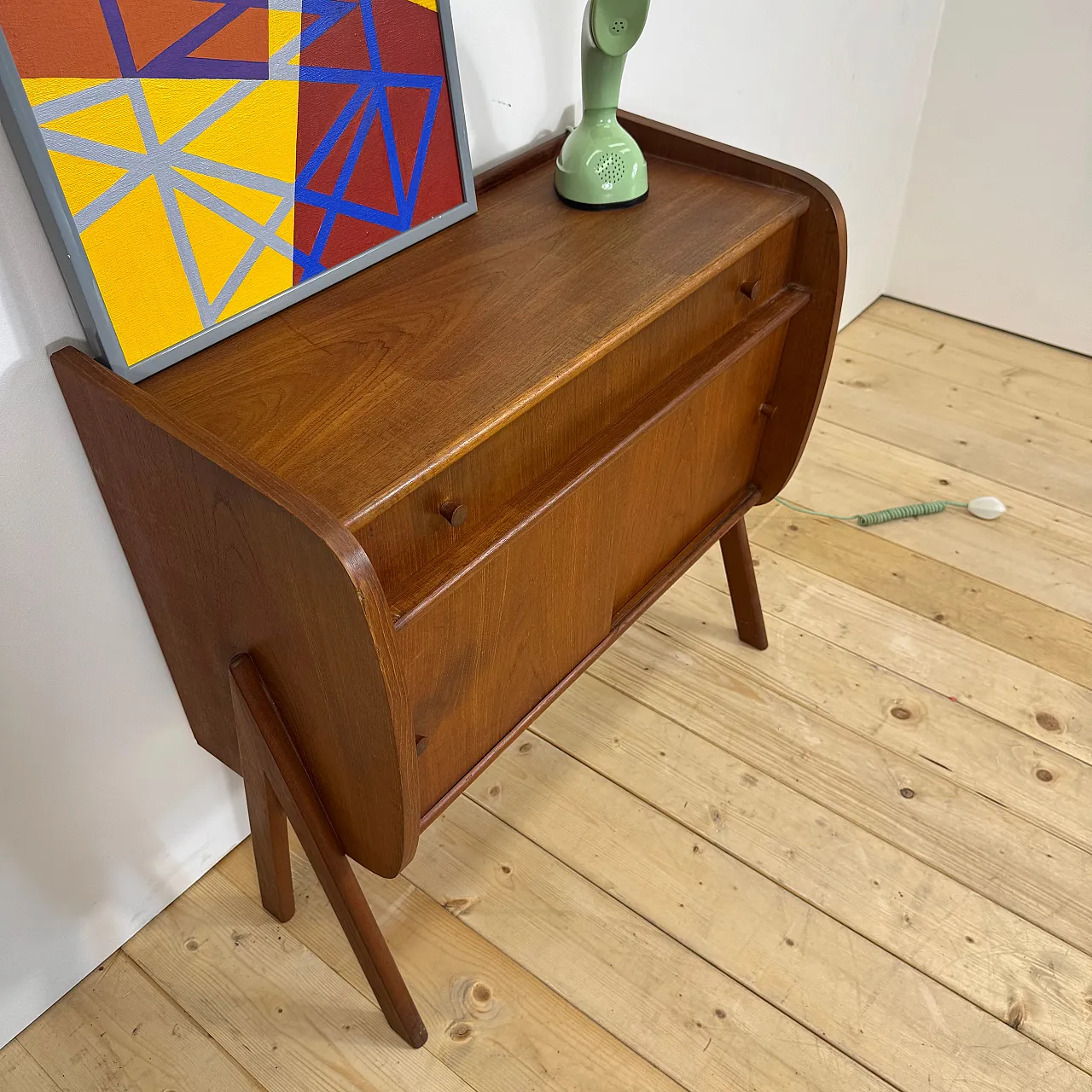 Credenza danese in teak, anni ’60 2