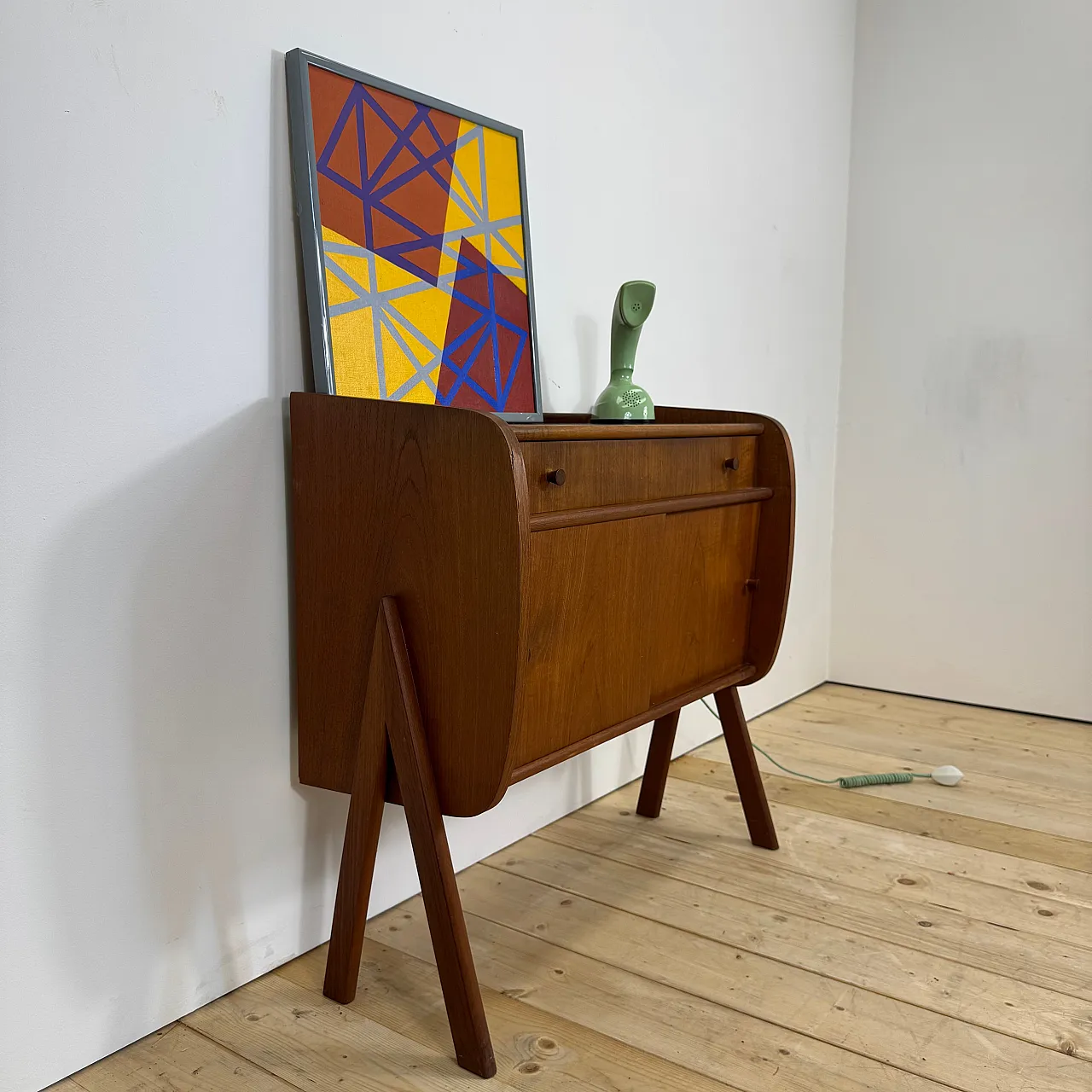 Credenza danese in teak, anni ’60 4