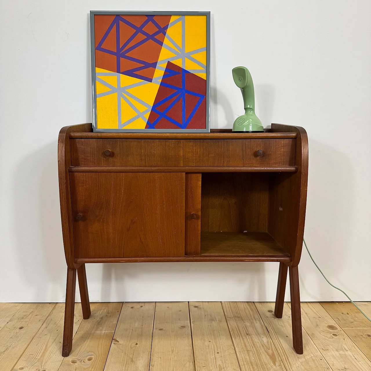 Credenza danese in teak, anni ’60 10