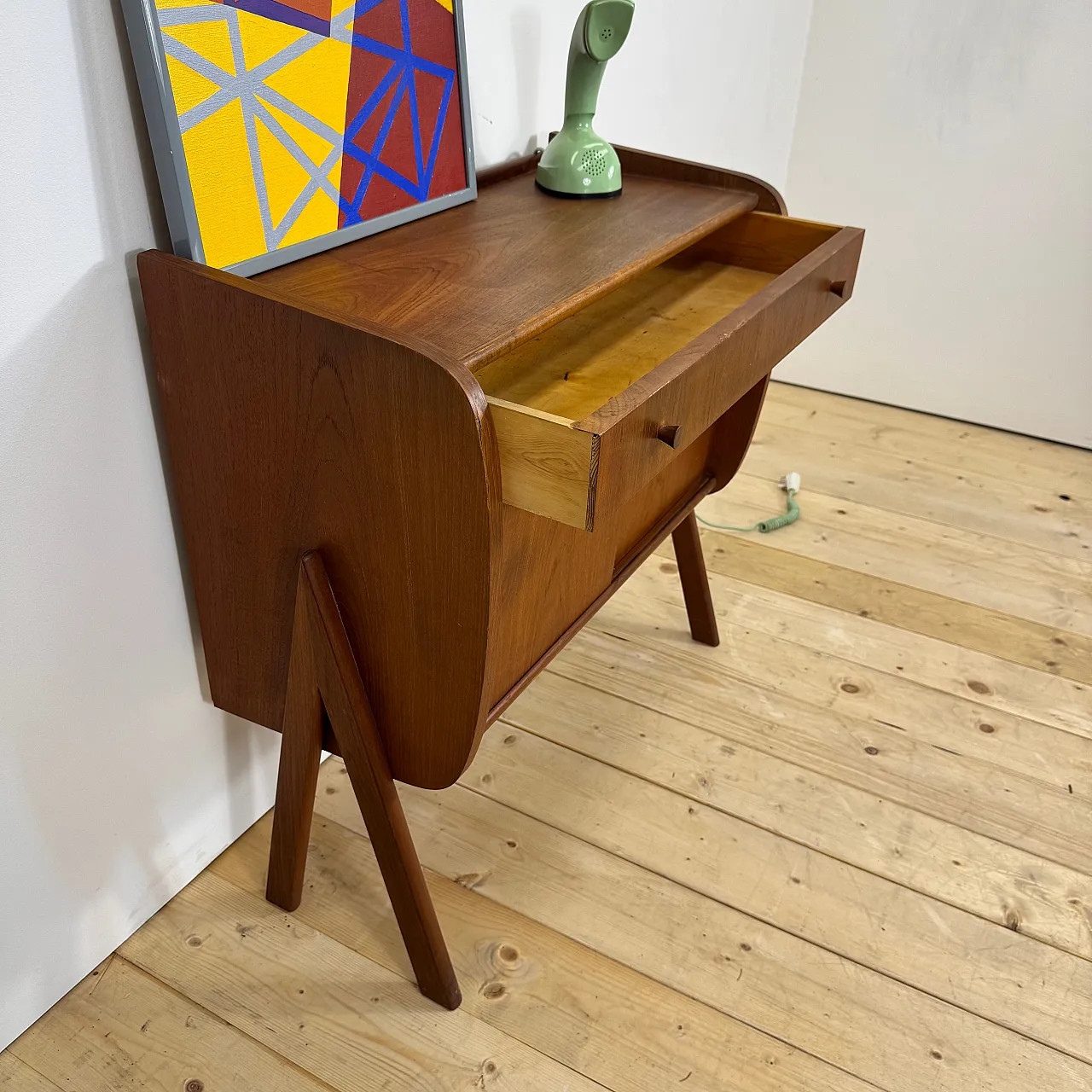Credenza danese in teak, anni ’60 11