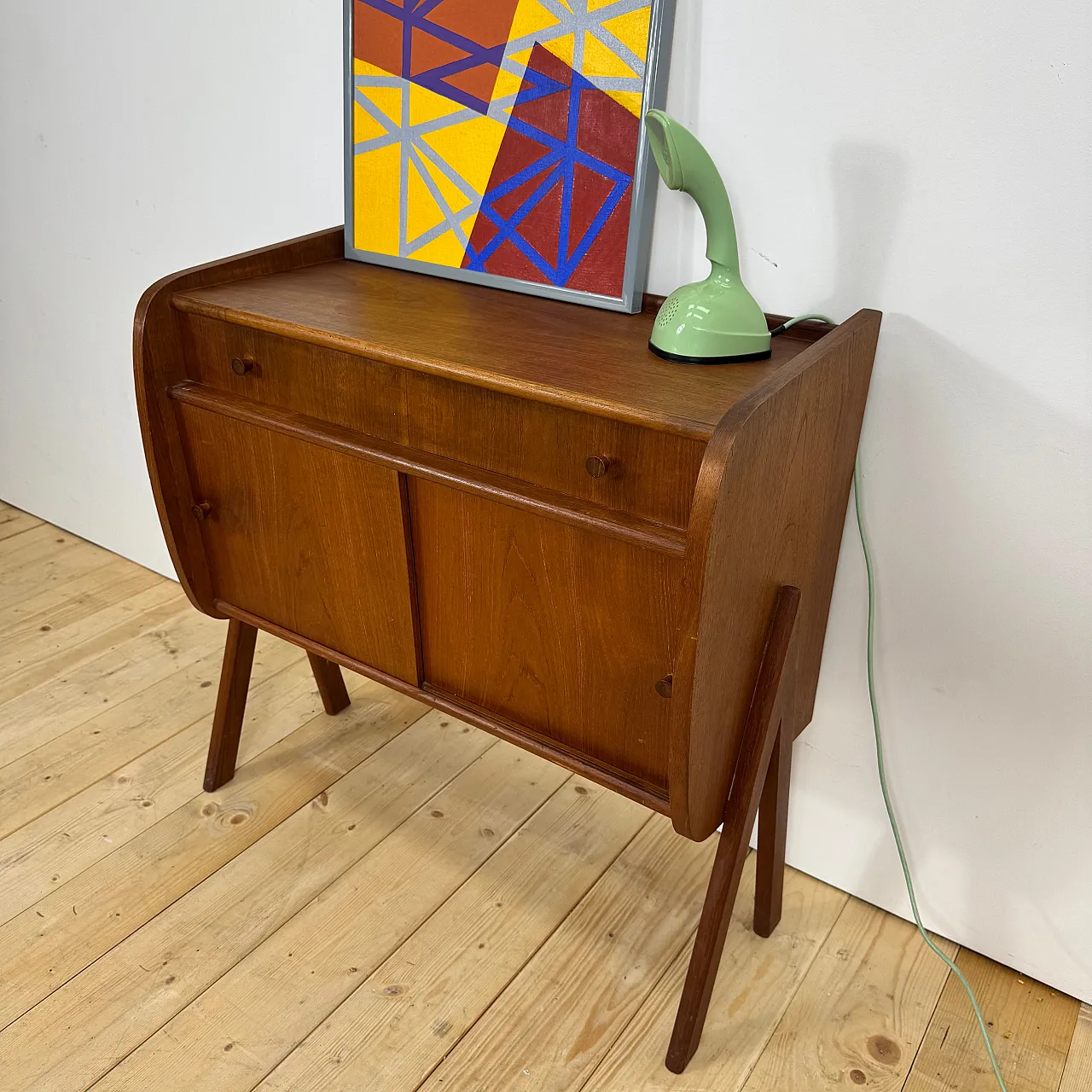 Credenza danese in teak, anni ’60 12